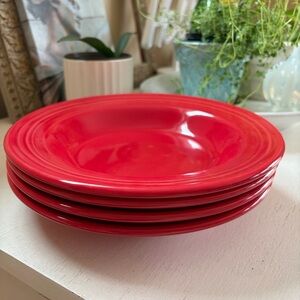 Fiestaware Scarlet Large Rimmed Soup Bowls❤️